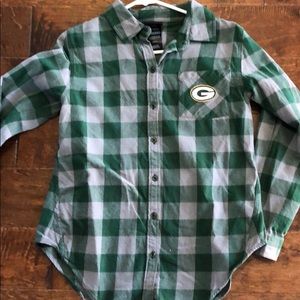 Green Bay flannel, never worn